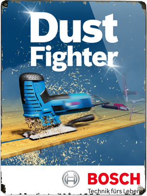 Startscreen der Bosch Dustfighter APP